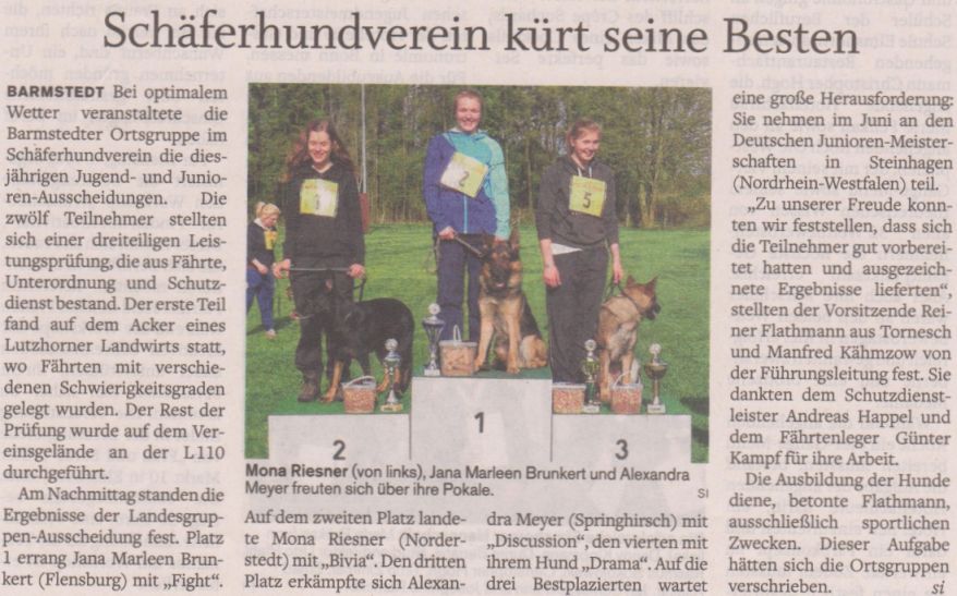 Presse LG-J&J-Ausscheidung 2014